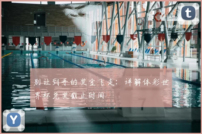 别让到手的奖金飞走:详解体彩世界杯兑奖截止时间